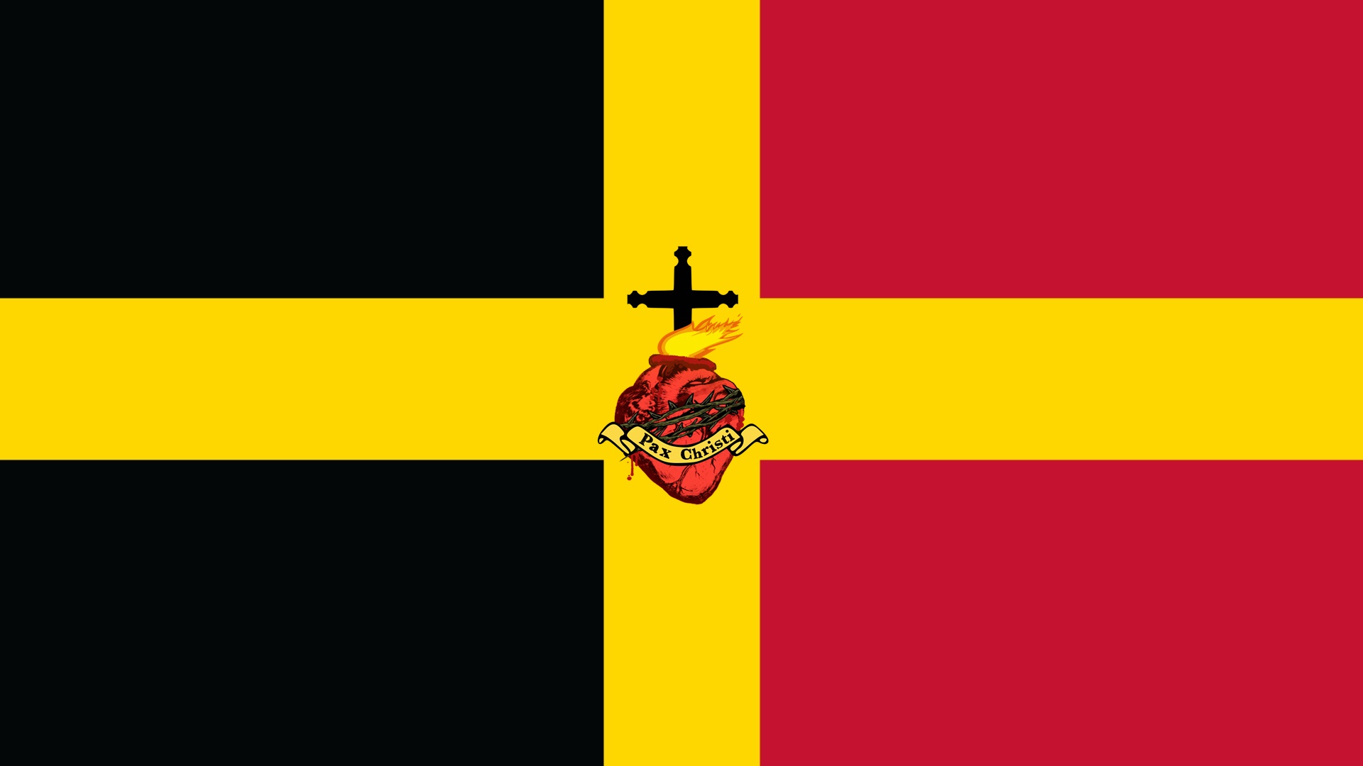 Belgium, Flag, Christianity, Jesus Christ Wallpaper