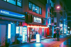 Japanese, Street, Road, Neon