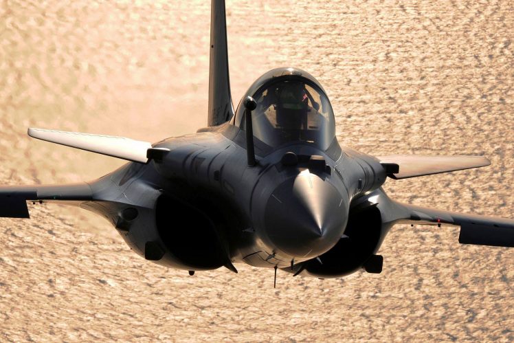 Dassault Rafale, French Air Force, Jet fighter, Sea HD Wallpaper Desktop Background