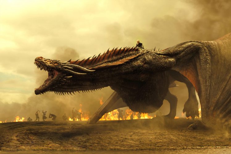 Daenerys Targaryen, Game of Thrones, Dragon, TV, House Targaryen, A Song of Ice and Fire HD Wallpaper Desktop Background