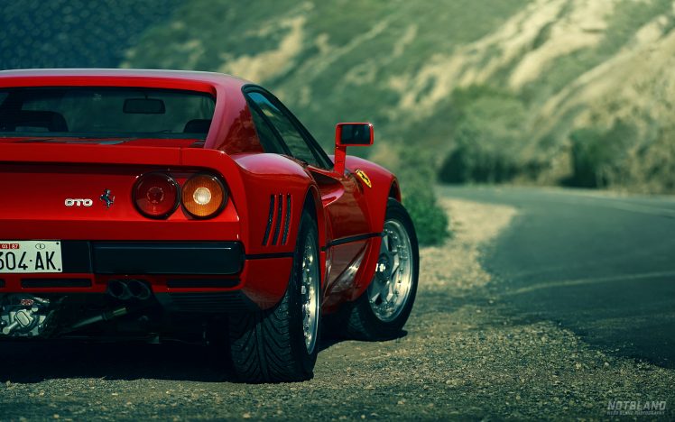 Ferrari, Ferrari 288 gto, Red, Car, Road HD Wallpaper Desktop Background