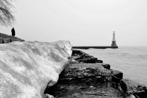 monochrome, Sea, Winter, Ice