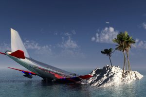 island, CGI, Airplane