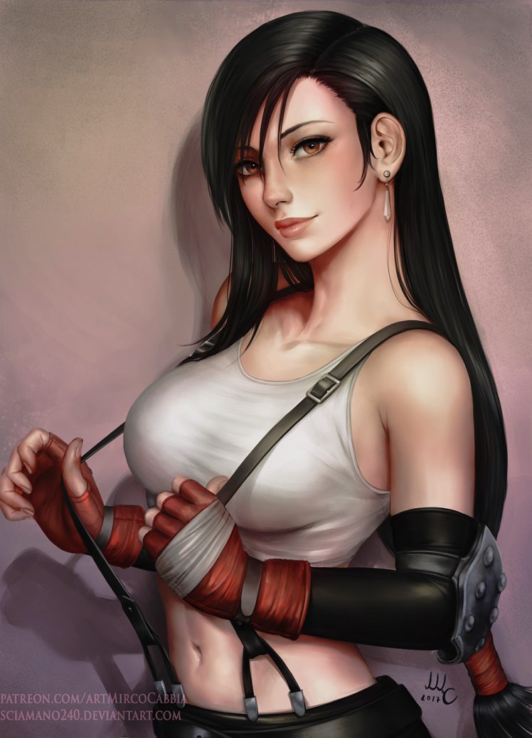 Mirco Cabbia, Final Fantasy VII, Tifa Lockhart, Video games Wallpapers HD /  Desktop and Mobile Backgrounds