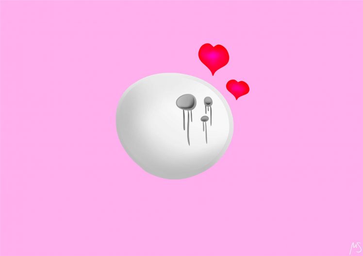 heart, Love, Pink background HD Wallpaper Desktop Background
