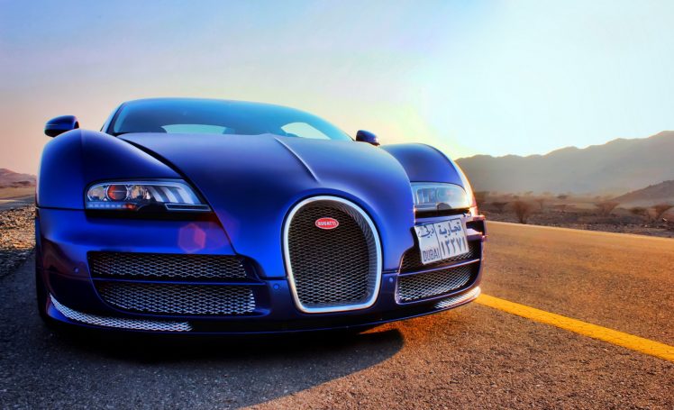 car, Blue cars, Road, Vehicle, Bugatti, United Arab Emirates HD Wallpaper Desktop Background