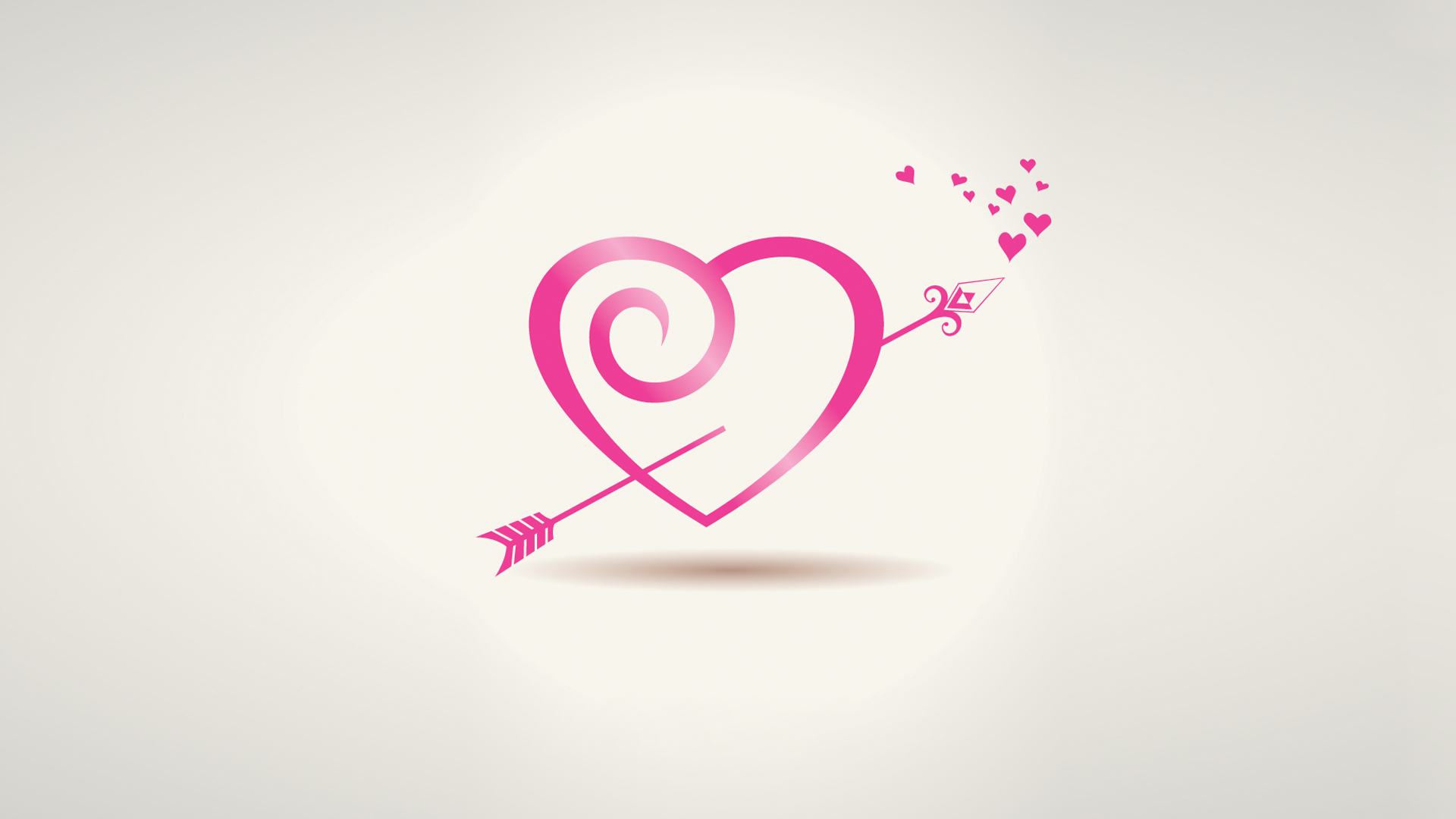 heart, Valentines Day, Digital art, Simple background, Arrows, Arrows (design), Love Wallpaper