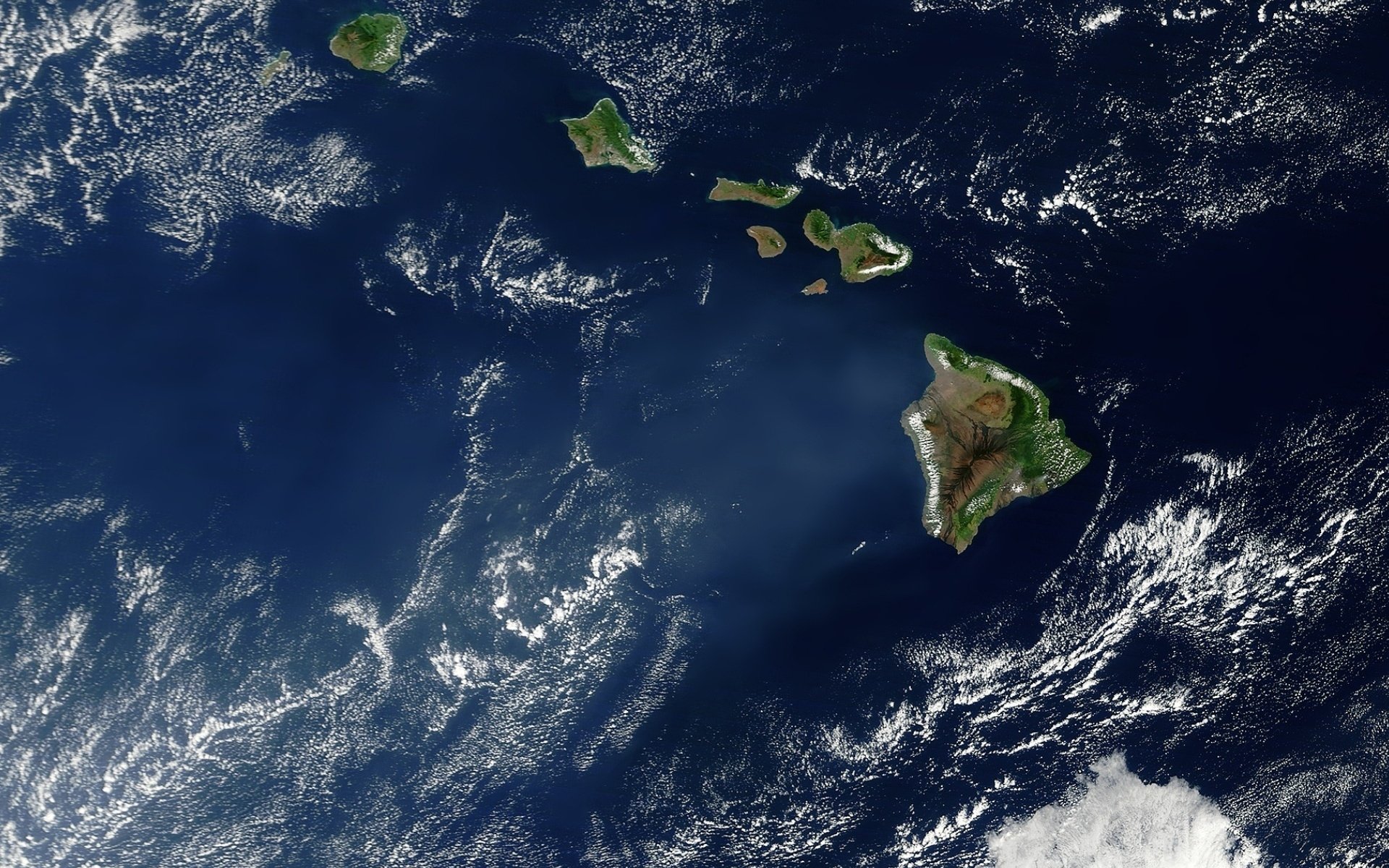 Earth, Clouds, Space, Hawaii Wallpaper