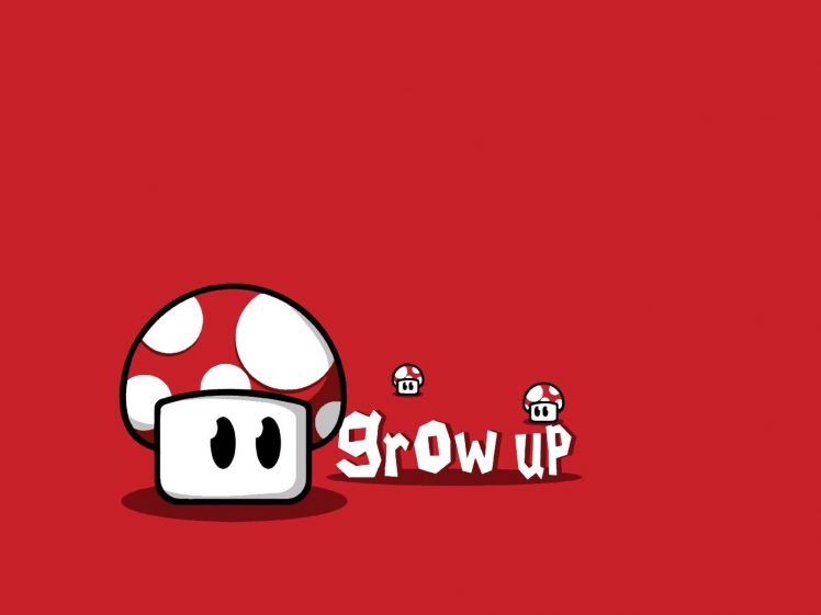 red, Red background, Video games, Super Mario, Humor HD Wallpaper Desktop Background