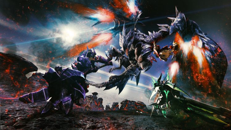 video games, Monster Hunter, Dragon, Blades HD Wallpaper Desktop Background