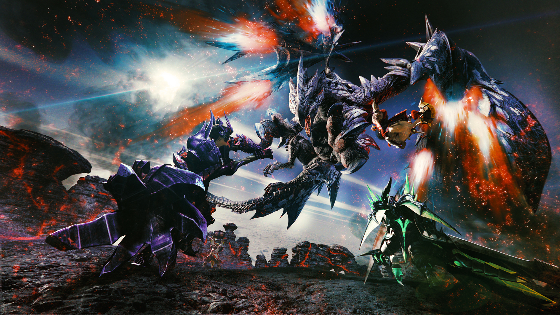 video games, Monster Hunter, Dragon, Blades Wallpaper