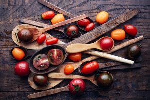spoons, Tomatoes, Food