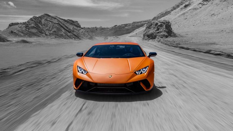Lamborghini, Lamborghini Huracan Performante, Italian cars, Selective coloring, Lamborghini Huracan HD Wallpaper Desktop Background