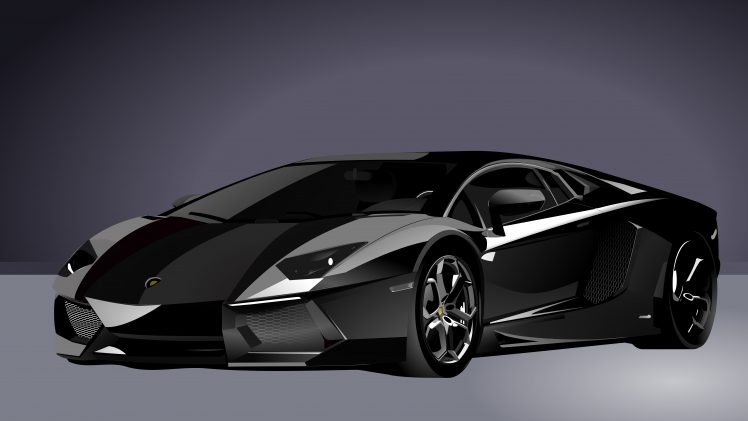car, Lamborghini, Digital art, Vector graphics HD Wallpaper Desktop Background