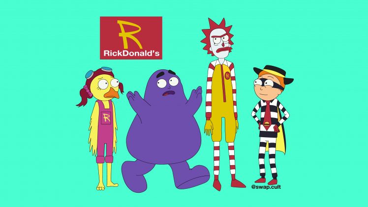 Rick Sanchez, Morty Smith, Rick and Morty, McDonalds, Adult Swim HD Wallpaper Desktop Background
