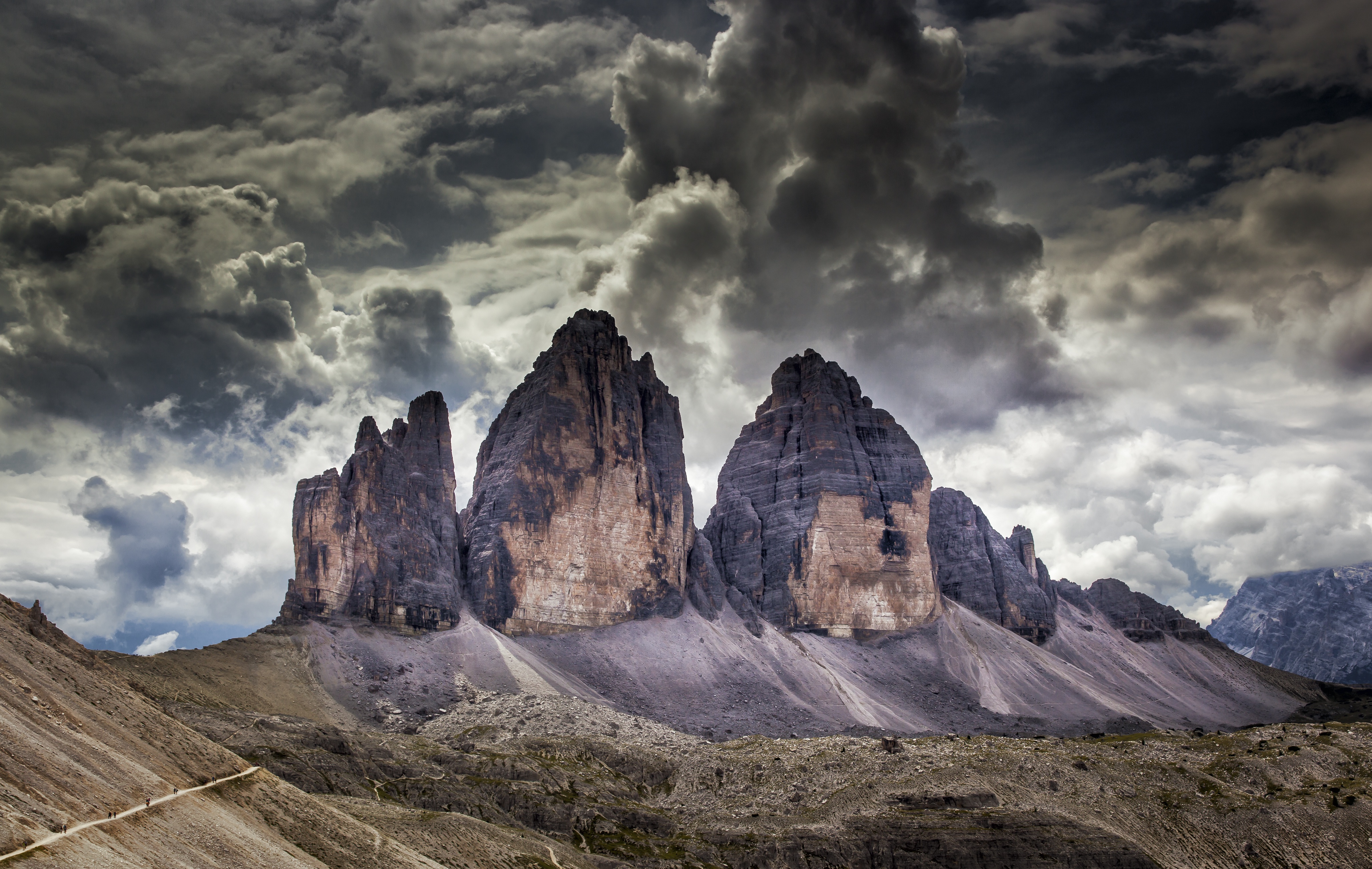 mountains, Sky, Italy, Dolomites (mountains) Wallpaper