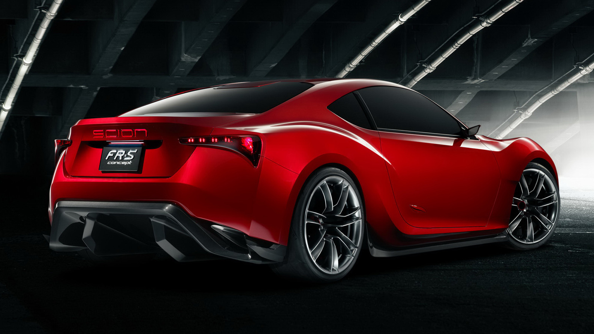 Scion FR S, Car, Vehicle, Red cars, Rear view Wallpaper