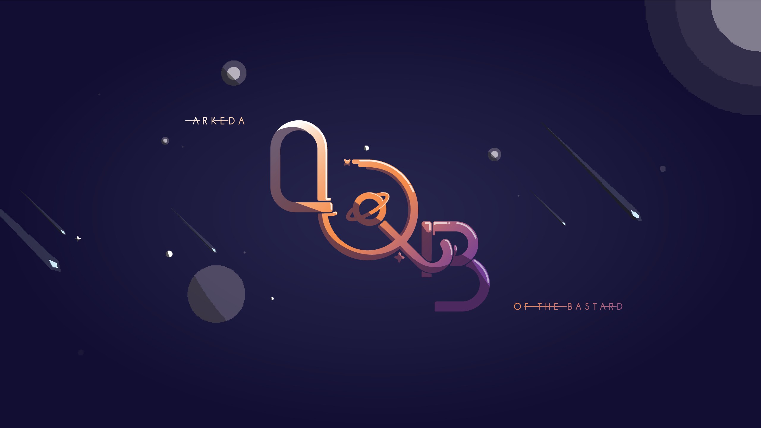 musician, Arkeda of the bastard, Typography, Typographic, Space, Logotype, Illustration, Electronic music Wallpaper