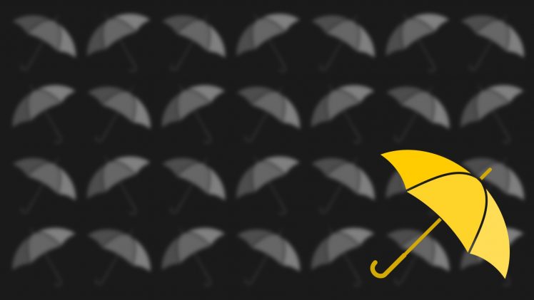 Ted Mosby, Barney Stinson, How I Met Your Mother, Umbrella, Yellow Umbrella HD Wallpaper Desktop Background