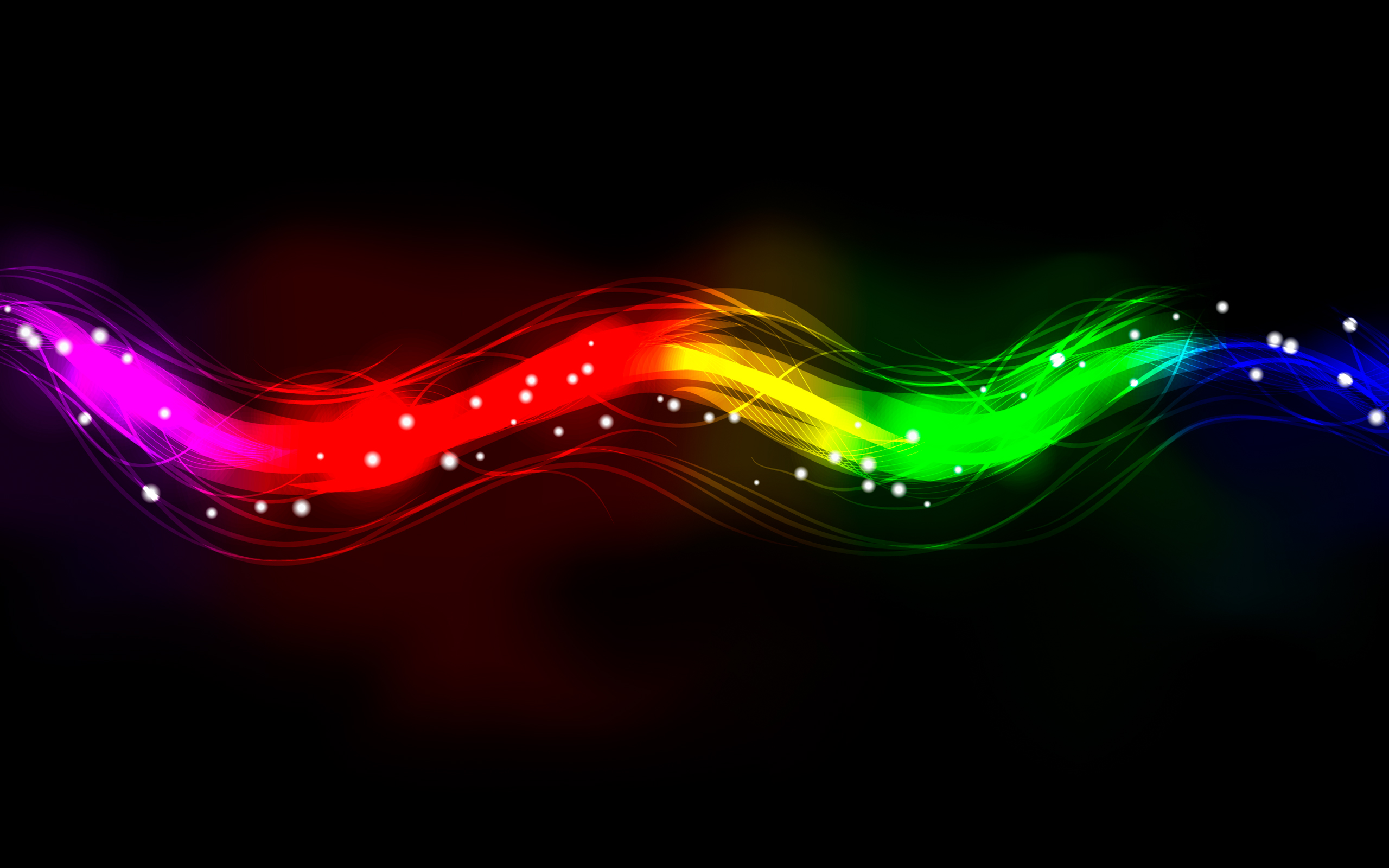 Abstract, Colorful, Black Background, Digital Art Wallpapers Hd