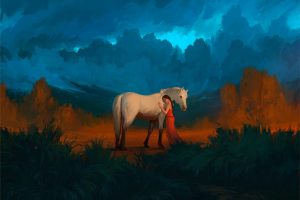 digital art, Artwork, Painting, Horse