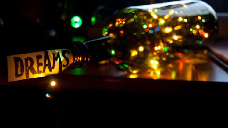 bottles, Bright, Holiday, Lights, Glowing HD Wallpaper Desktop Background