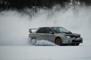 Subaru, Snow, Ice, Lake, Finland, Japanese cars, Car, Sports car