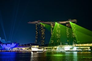 Singapore, Marina Bay, Night