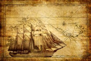 sea, Ship, Map, Sailing ship, Vintage, Old paper, Island, Papua New Guinea