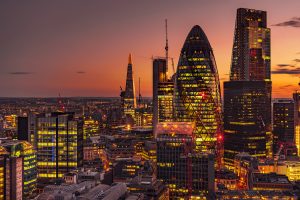 sunset, Skyscraper, Building, Modern, London, England, UK, Cranes (machine), Evening, Cityscape