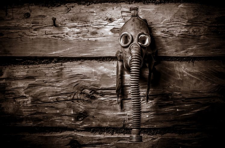 wood, Gas masks HD Wallpaper Desktop Background