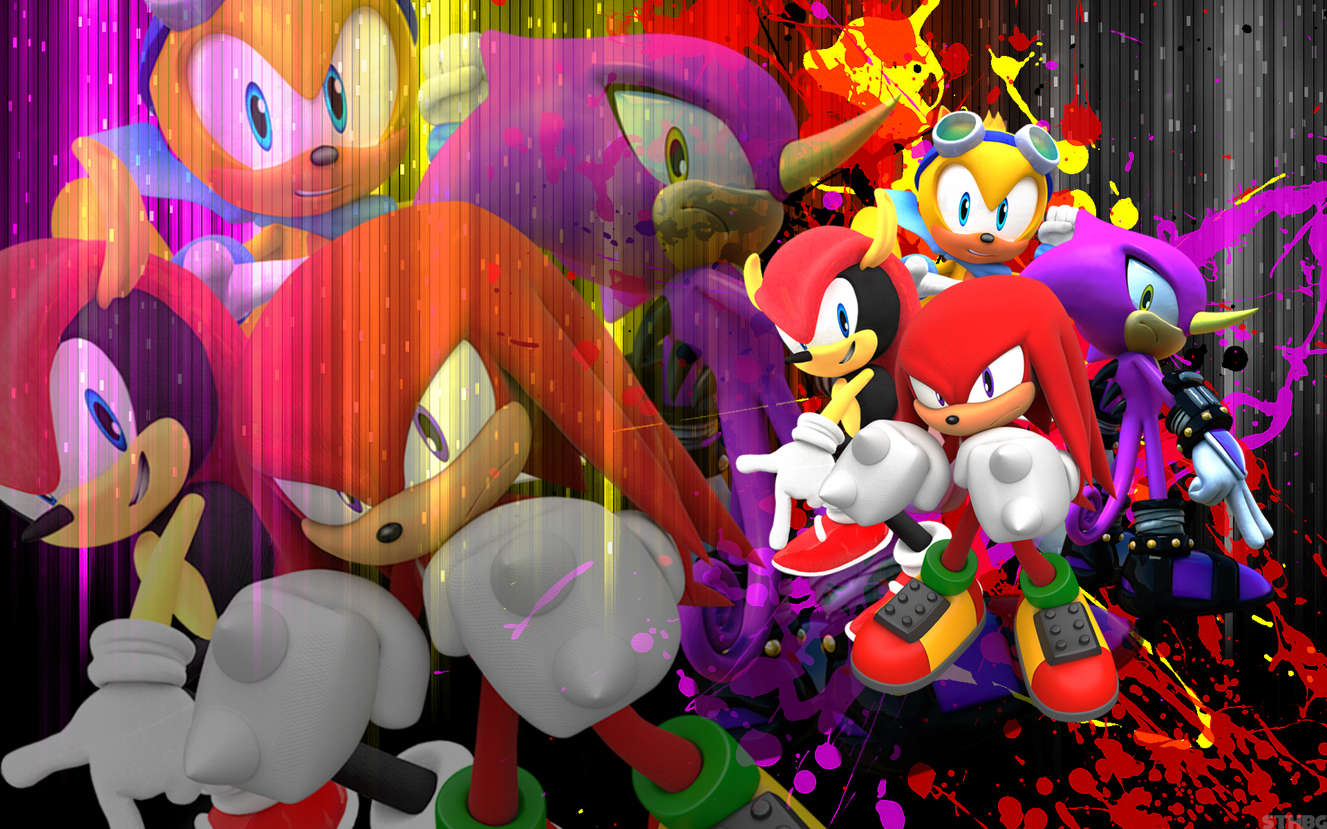 Sonic, Sonic the Hedgehog, Knuckles, Sega, Video games Wallpaper