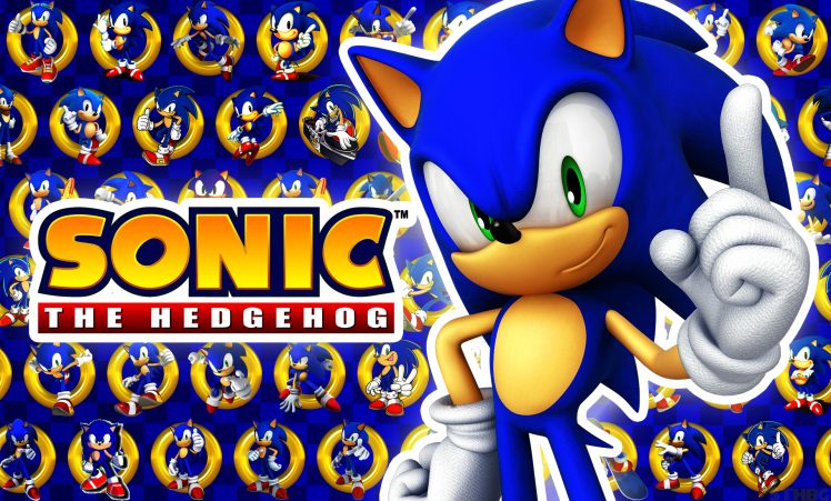 Sonic, Sonic the Hedgehog, Logo, Sega, Video games, Writing, Text HD Wallpaper Desktop Background