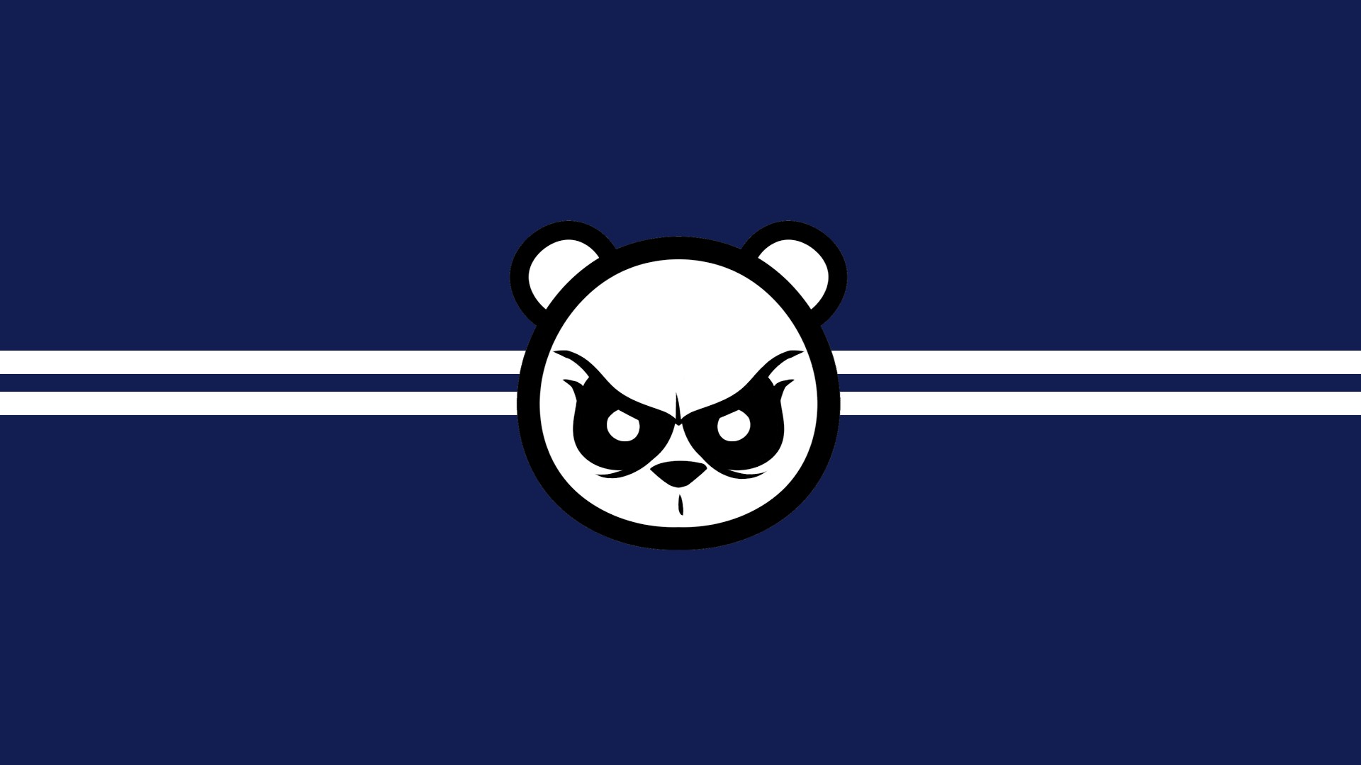 minimalism, Logo, Panda Wallpaper