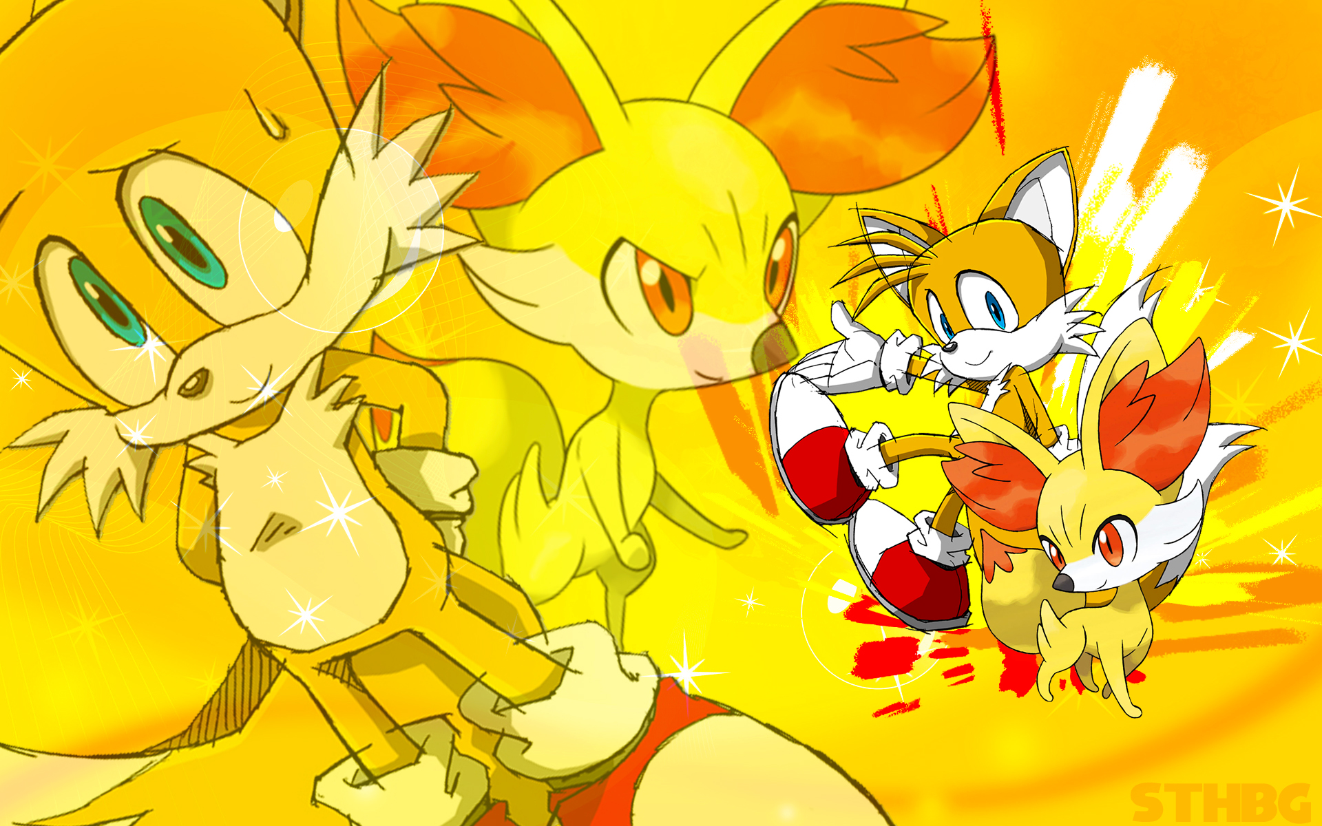 Tails (character), Sonic, Sonic the Hedgehog, Pokémon, Sega, Nintendo, Video games Wallpaper