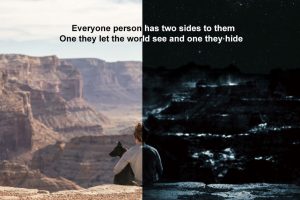 Two sides, Day and night, Grand Canyon