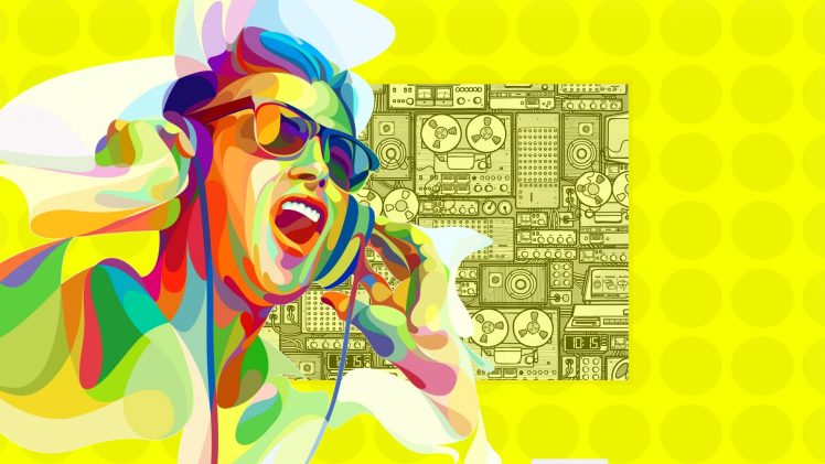 music, Headphones, Tape Machine HD Wallpaper Desktop Background