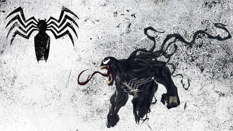 Spider Man, Venom, Symbols HD Wallpaper Desktop Background