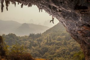 women, Nature, Landscape, Trees, Forest, China, Moon Hill, Rock climbing, Asia, Mountains, Hills, Ropes