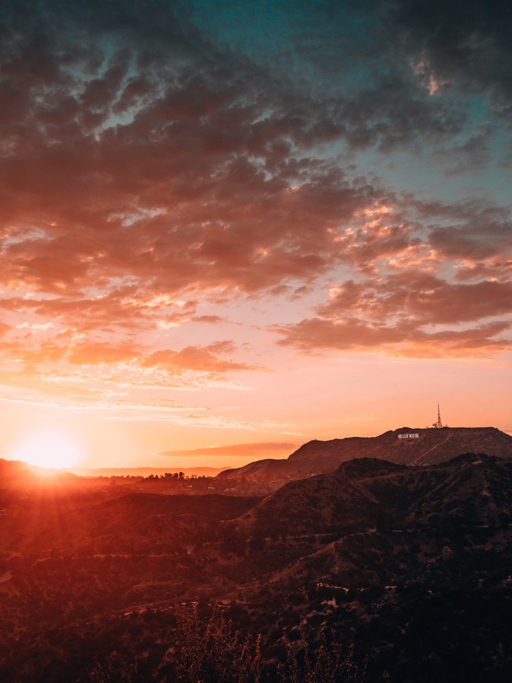 nature, Hollywood, Sunrise, Los Angeles HD Wallpaper Desktop Background