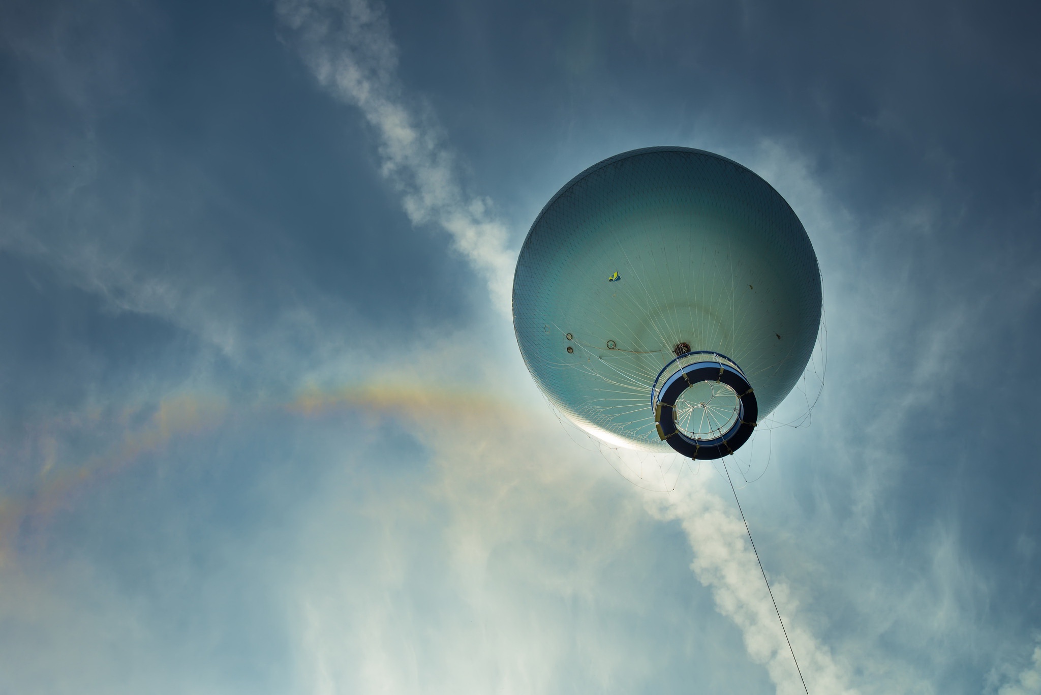 sky, Clouds, Balloon Wallpaper
