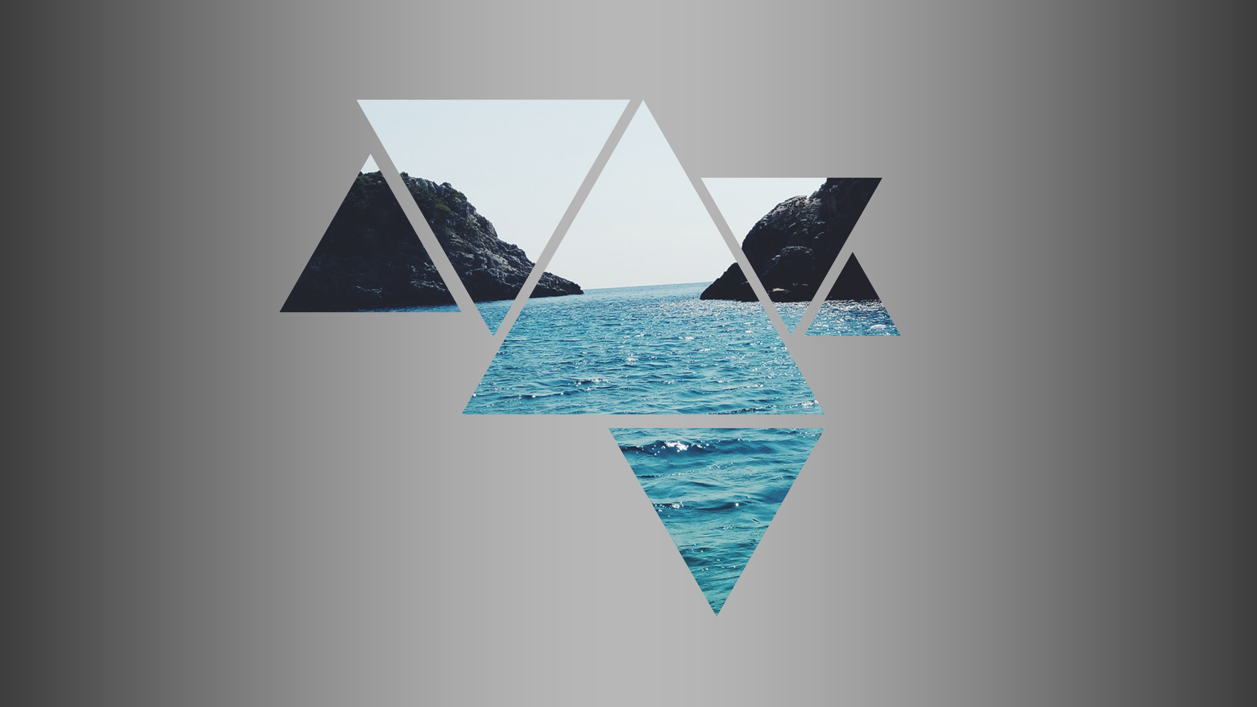 nature, Sea, Triangle Wallpaper