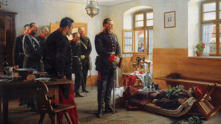 Anton von Werner, Soldier, Dead, Men, History, Prussia, France, Painting HD Wallpaper Desktop Background