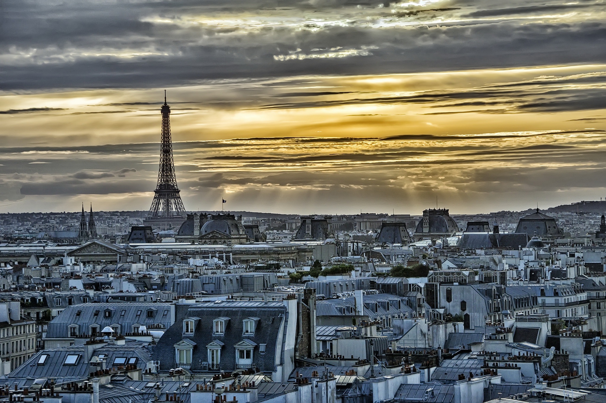 cityscape, Sky, Paris, Eiffel Tower, France Wallpaper