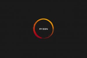 minimalism, Dark, AMD, RYZEN