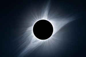 eclipse, Space, Moon, Sun rays