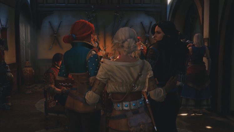 Geralt of Rivia, Yennifer, The Witcher 3: Wild Hunt, Ciri HD Wallpaper Desktop Background