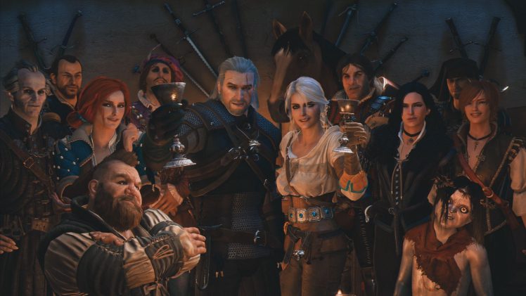 Geralt of Rivia, Yennifer, Triss Merigold, The Witcher 3: Wild Hunt, Ciri, Yennefer of Vengerberg, Shani HD Wallpaper Desktop Background
