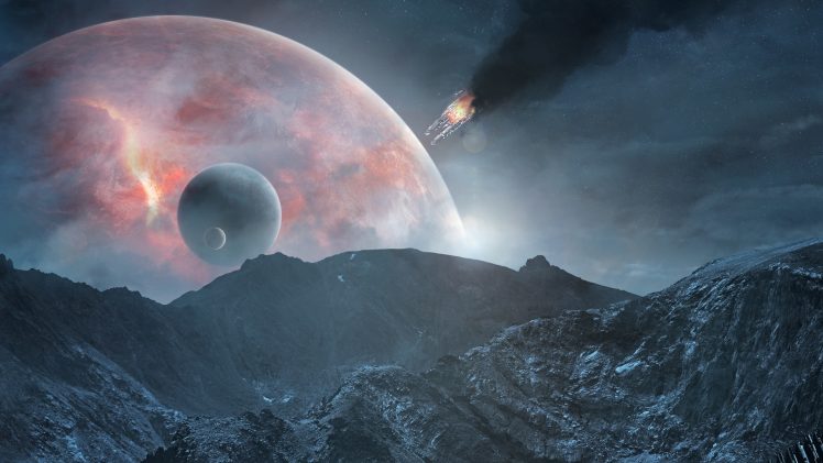 video games, Moon, Spaceship, Mass Effect: Andromeda, Mass Effect HD Wallpaper Desktop Background