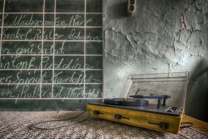 chalkboard, Music, Vinyl, Old